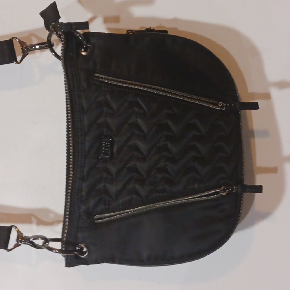 Lug Swivel Convertible crossbody bag black